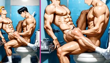 POV: You're Fucking Your Friend's Hot Ass with Lust in the Gym Bathroom.