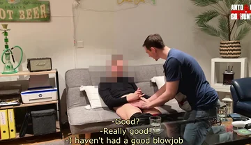 Curious Technician Invited Back to Get His Cock Sucked Again
