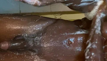 How I Wash up My African Cock! Before Sex