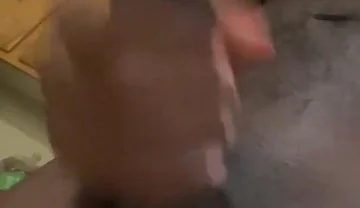 Risky Wanking in the Kitchen in a Shared House