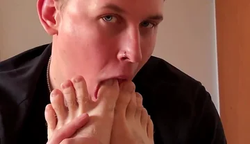 Foot Fuck Untill All Will Covered All of Cum