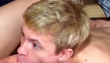 Twink with Huge Dick Fucks Cute Smooth Guy