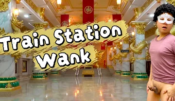 The Train Station Toilet Saved a Man After Getting His Cock Hard