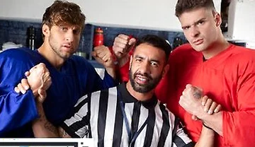 Malik Delgaty And Dom King Settle Their Differences By Double Penetrating Referee Mateo Zagal