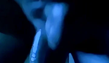 Drooling on Big Uncut Dick