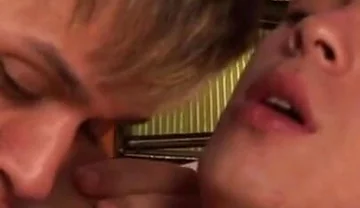 Twink on twink action in a Brazilian hotel room