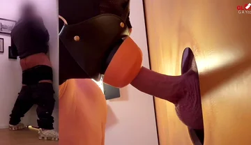 Gold Gloryhole Horny Straight Guy Fucks My Mouth-pussy