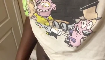 Swinging Stroking My Big Black Cock