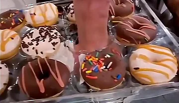 Big Cock Serves Donuts with Extra Frosting