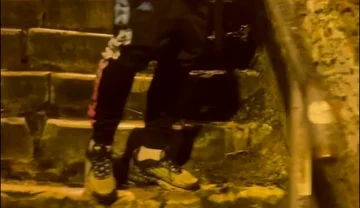 Amateur Boy Catches His Friend Pissing in the Street and Touches His Cock