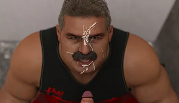 Daddy May Love - My Hairy Gym Trainer Loves Twink Cock