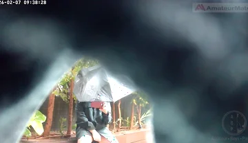 Amateur Guy Caught Peeing in a Public Park