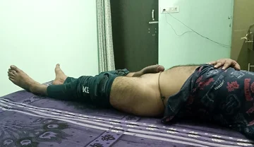 Indian police officer get sucked and fucked by neighbour