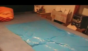 Nacked Humping Masturbation on a Plastik Foil