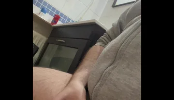 Jerking and Cumming in Bathroom