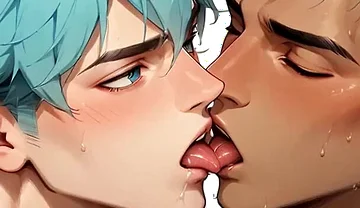 Have Bum Sex in the Jungle with a Blue-haired Hottie! Experience the Finest in Cum-filled XXX Gay Porn!