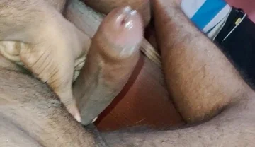 A Young Boy From a Local Village, Naked on the Bed, Fucking with His Hands.