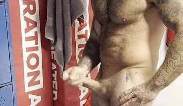 I Got Naughty in the Locker Room with My Huge Cock