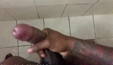 Slowly Motion Jerking off in the Shower Cumming Hard