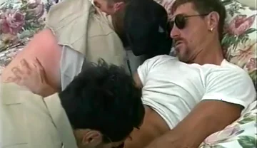 Four Gay Studs Ride Cock