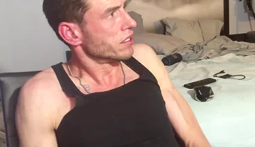Solo Jerk with Black Beater on, Heavy Bust