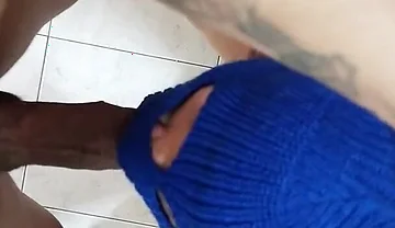 The Colombian Macho Masturbates While Twink Sucks His Fat Cock