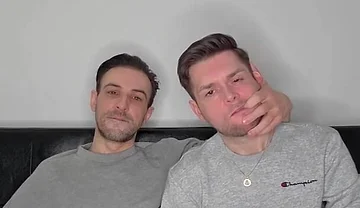 Hung Uncut Brotosh Lads Side by Side Masturbation