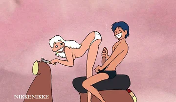 Young Arab Student and a Beautiful Blonde: Hot Fuck on the Scooter.