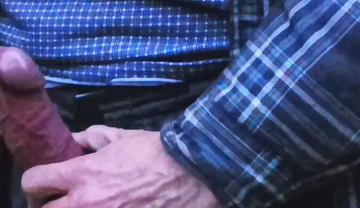 Big Uncut Cock Wanking and Cumming for the Neighbours Again - Rockardglans