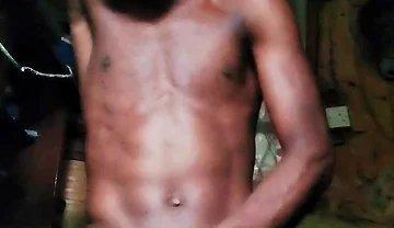 African Boy Jerking off at Home