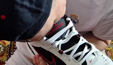 Licks Cum From Nike's Sneakers
