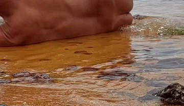 Ladysilva on the Beach Getting Naked What a Hot Tanned Ass with a Sexy Mark