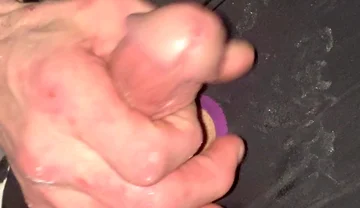 Crossdresser Michelle Wearing Spandex Long Sleves Swimsute Lots of Precum Then I Bust a Huge Cum Load