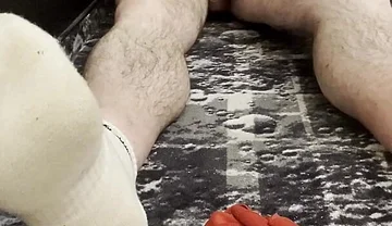 Coach Karl Feet White Socks and Bare Balls [5834]