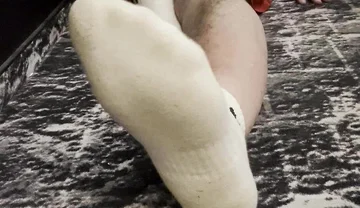 Coach Karl's Feet in His White Socks [8893]