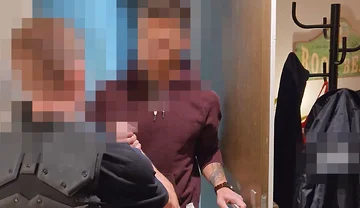 Part 1 - Straight Muscle Guy and Security Guard First Time Anal, Kissing and Blowjob While I Watch