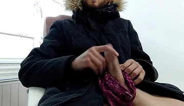 Male Masturbation with Shot Glass Ejaculation
