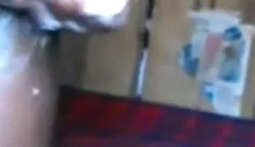 Wanking Covered in Body Creaming