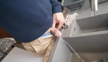 Pissing Into My Kitchen Sink