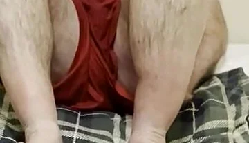 Coach Karl Red Gym Shorts on and off 8893