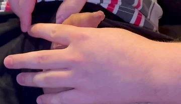 A Friend Takes My Little Uncut Cock Out of His Pants and Plays with It