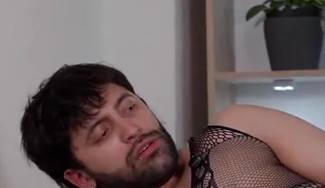 Sexy Muscle Stud Juan Sarmiento Fucking Slutty Daddy Camilo Brown in Lingerie Ass to Mouth Until Creampie