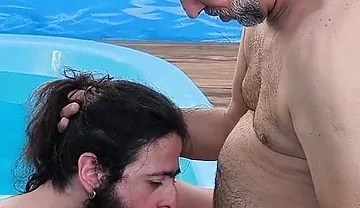 I Caught It in the Act My Stepfather Making Out with His Friend in the Pool