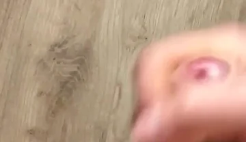 Morning Handjob and Cum on the Table