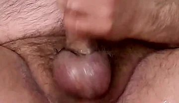 Hairy Bear Fucks Fleshlight with Fat Cock