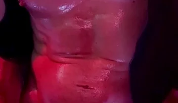 Muscle Bro Jerks Cock Oiled up