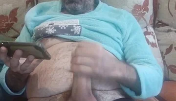 Jerking off My Hard and Wide Cock Till I Cum a Lot, Face View