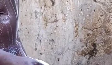 Real Big Black Cock Gets Sunny Day Massage