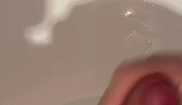 Accidental Golden Shower on My Hand While Pissing in Sink & Cumshots