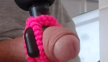 A Massage Toy Milks My Cock to a Pulsating Orgasm
